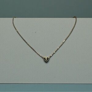 Elegant Gold Heart Initial (H) Necklace